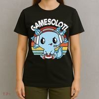 Gamesolotl Axolotl Gamer Gaming Women Boy T-Shirt thumb 4