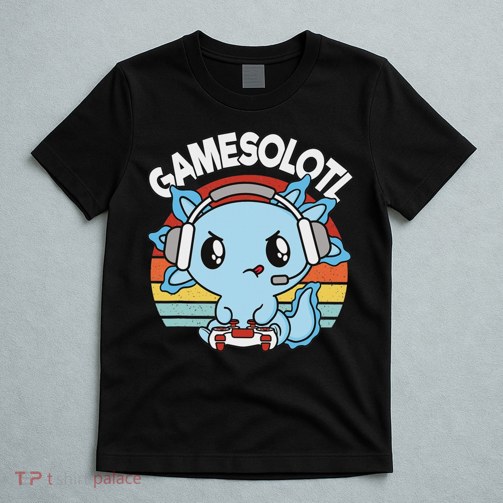 Gamesolotl Axolotl Gamer Gaming Women Boy T-Shirt