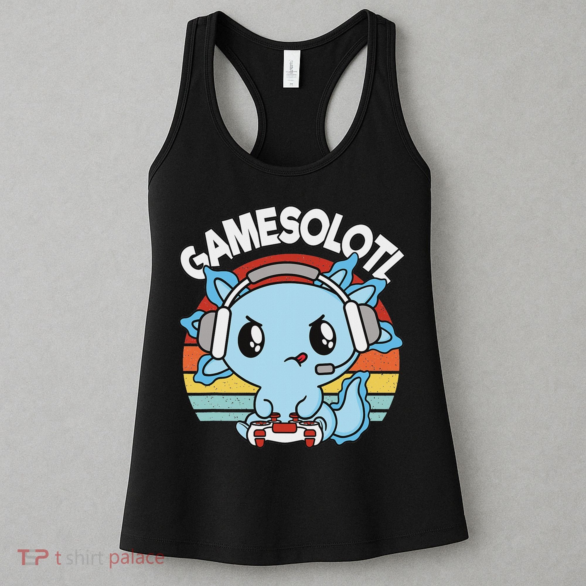 Gamesolotl Axolotl Gamer Gaming Women Boy Women's Tank Top