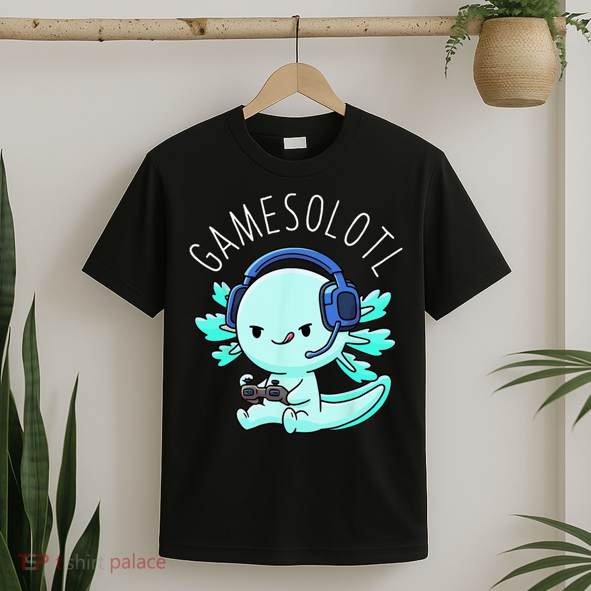 Gamesolotl Axolotl Gamer Anime Gifts Kawaii T-Shirt