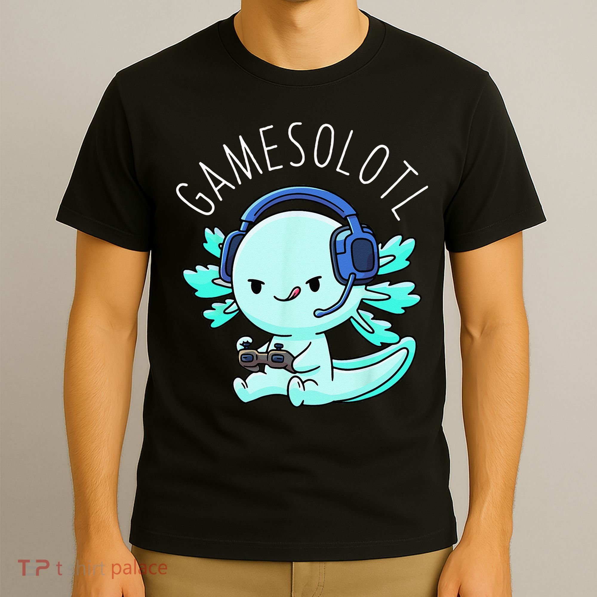 Gamesolotl Axolotl Gamer Anime Gifts Kawaii T-Shirt
