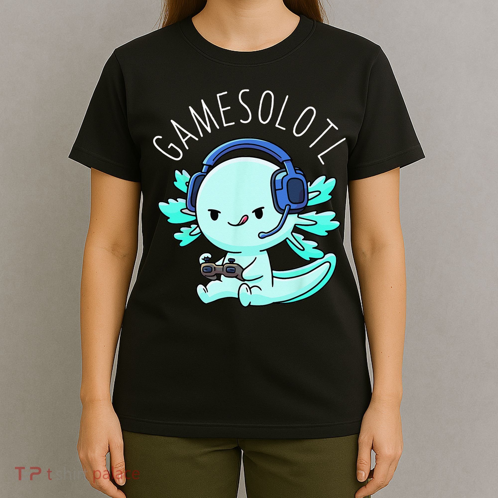 Gamesolotl Axolotl Gamer Anime Gifts Kawaii T-Shirt