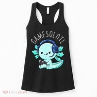 Gamesolotl Axolotl Gamer Anime Gifts Kawaii Women's Tank Top thumb 0