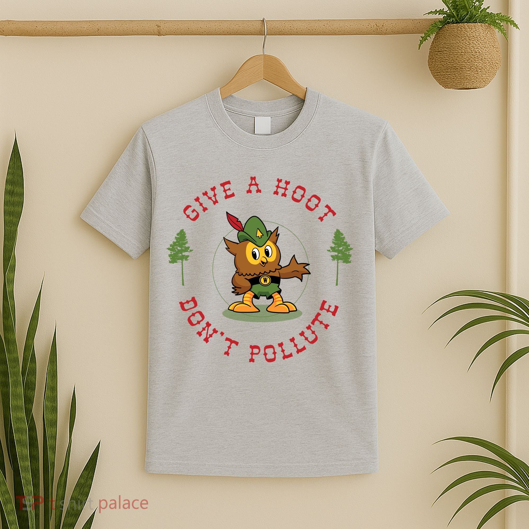 Give A Hoot Dont Pollute Cute Woodsy Owl Forest Keeper T-Shirt