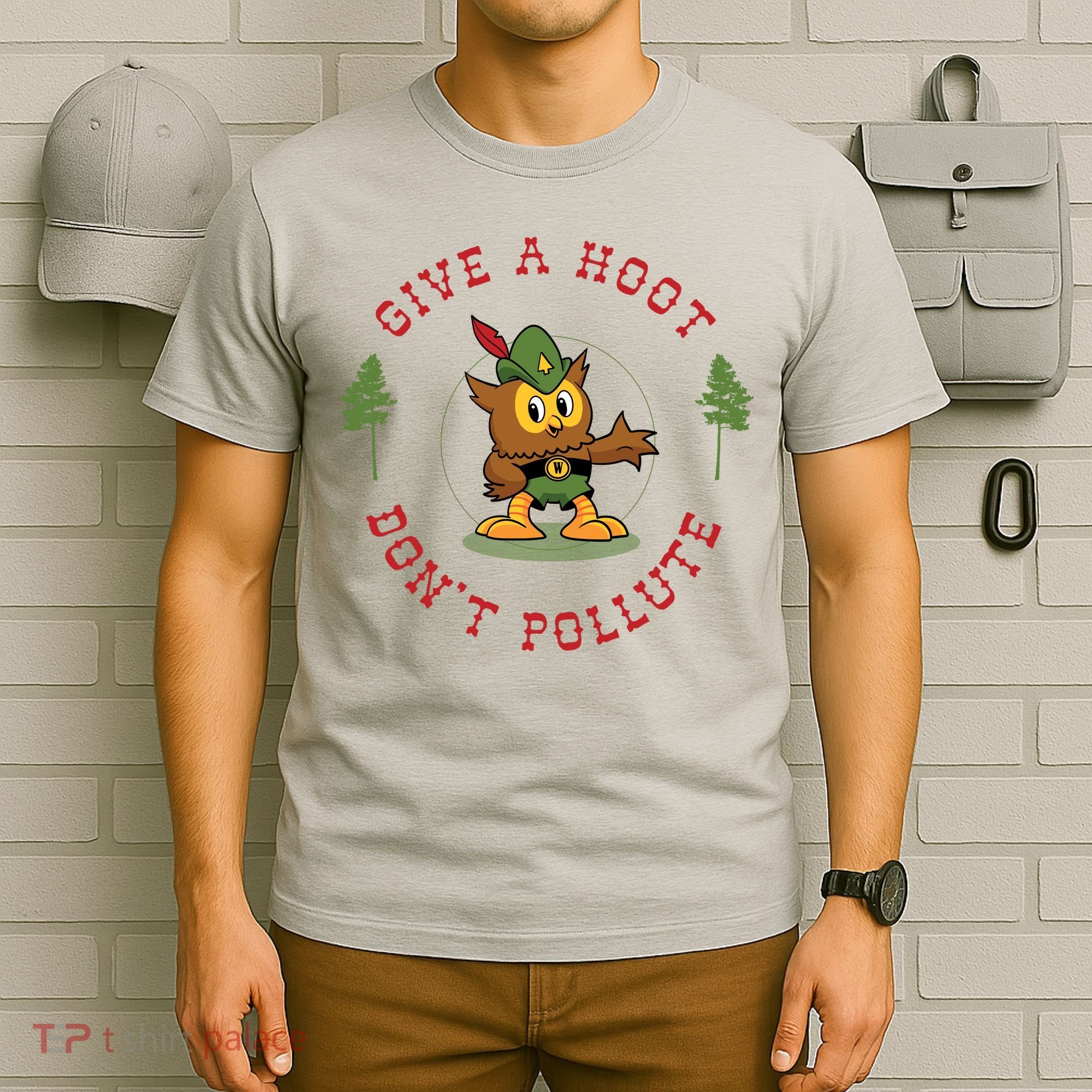 Give A Hoot Dont Pollute Cute Woodsy Owl Forest Keeper T-Shirt