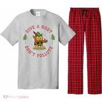 Give A Hoot Dont Pollute Cute Woodsy Owl Forest Keeper Pajama Set thumb 0