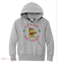 Give A Hoot Dont Pollute Cute Woodsy Owl Forest Keeper Kids Hoodie thumb 0
