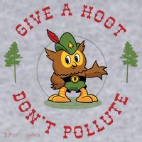 Give A Hoot Dont Pollute Cute Woodsy Owl Forest Keeper Women's Sweatshirt thumb 2