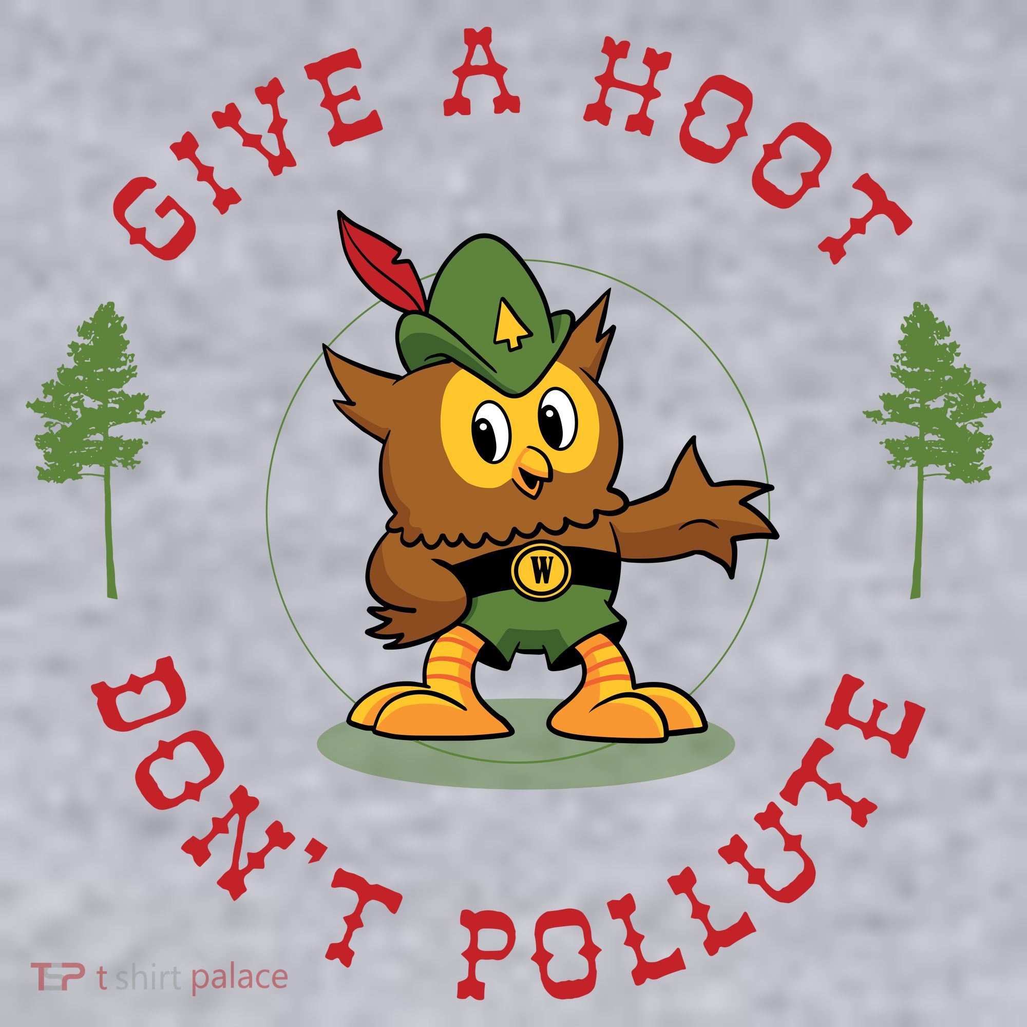 Give A Hoot Dont Pollute Cute Woodsy Owl Forest Keeper Women's Sweatshirt
