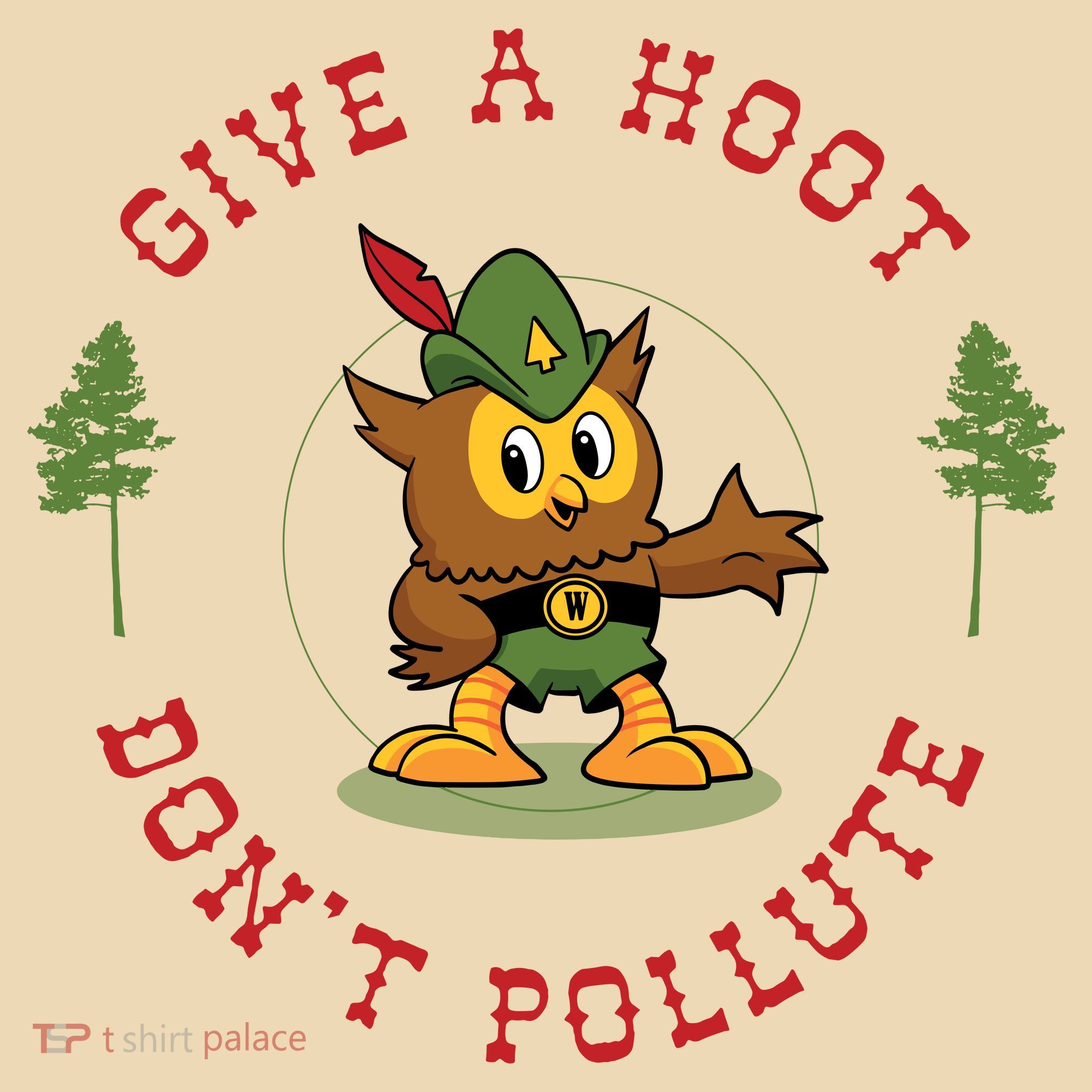 Give A Hoot Dont Pollute Cute Woodsy Owl Forest Keeper Tote Bag