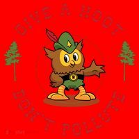 Give A Hoot Dont Pollute Cute Woodsy Owl Forest Keeper Santa Hat thumb 1