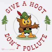 Give A Hoot Dont Pollute Cute Woodsy Owl Forest Keeper Women's Hoodie thumb 2