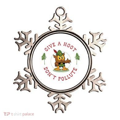 Give A Hoot Dont Pollute Cute Woodsy Owl Forest Keeper Ornament