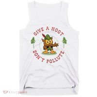 Give A Hoot Dont Pollute Cute Woodsy Owl Forest Keeper Tank Top thumb 0