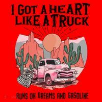 Got A Heart Like A Truck Country Santa Hat thumb 1