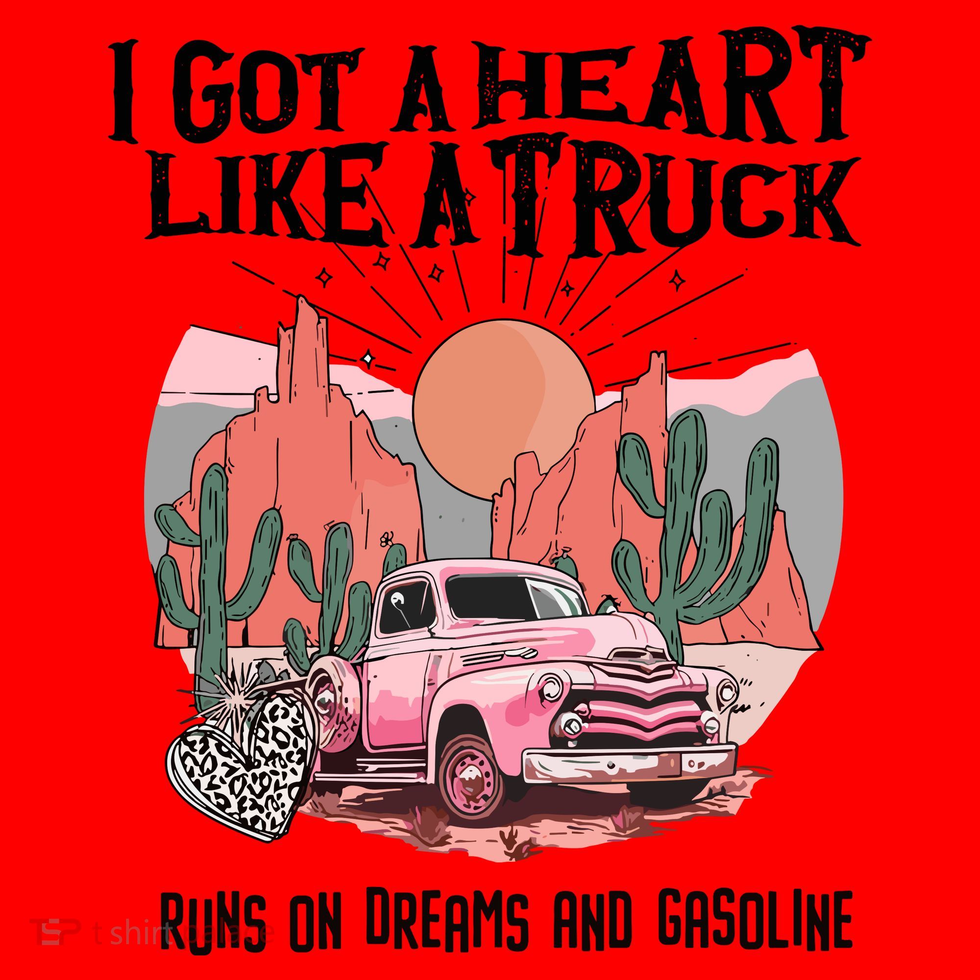 Got A Heart Like A Truck Country Santa Hat