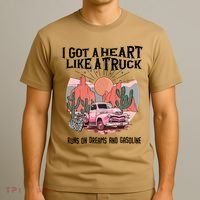 Got A Heart Like A Truck Country T-Shirt thumb 3