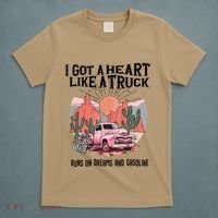Got A Heart Like A Truck Country T-Shirt thumb 5