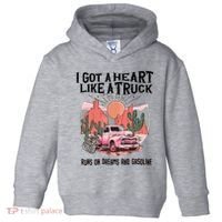 Got A Heart Like A Truck Country Toddler Hoodie thumb 0