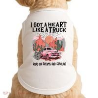 Got A Heart Like A Truck Country Doggie Tank thumb 0