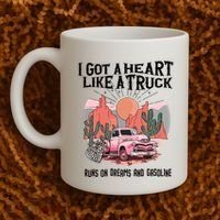 Got A Heart Like A Truck Country Coffee Mug thumb 2