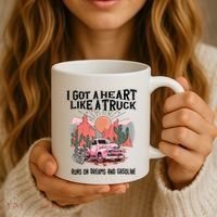 Got A Heart Like A Truck Country Coffee Mug thumb 3