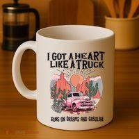 Got A Heart Like A Truck Country Coffee Mug thumb 4