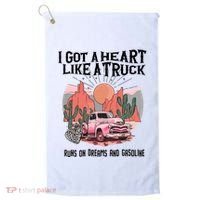 Got A Heart Like A Truck Country Golf Towel thumb 0