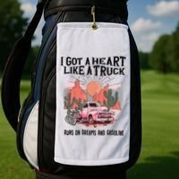Got A Heart Like A Truck Country Golf Towel thumb 2