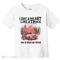 Got A Heart Like A Truck Country Toddler T-Shirt thumb 0