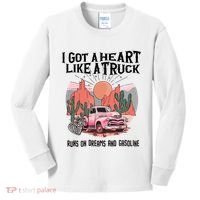 Got A Heart Like A Truck Country Kids Long Sleeve Shirt thumb 0