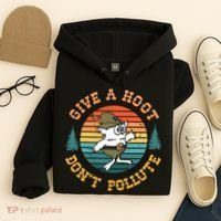 Give A Hoot DonT Pollute Hoodie thumb 4
