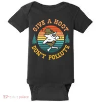 Give A Hoot DonT Pollute Baby Bodysuit thumb 0