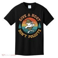 Give A Hoot DonT Pollute Kids T-Shirt thumb 0