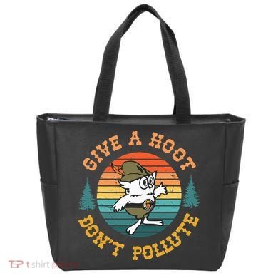 Give A Hoot DonT Pollute Tote Bag