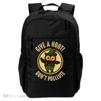 Give A Hoot! Don't Pollute Owl Eco-Friendly Backpack thumb 0
