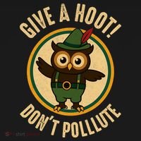 Give A Hoot! Don't Pollute Owl Eco-Friendly Backpack thumb 2