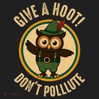 Give A Hoot! Don't Pollute Owl Eco-Friendly Beanie thumb 2