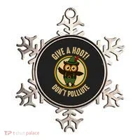 Give A Hoot! Don't Pollute Owl Eco-Friendly Ornament thumb 0