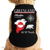 Greenland Adventure Is Out There Greenland Flag Doggie Tank thumb 0