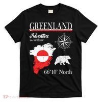 Greenland Adventure Is Out There Greenland Flag T-Shirt thumb 0