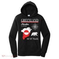 Greenland Adventure Is Out There Greenland Flag Women's Hoodie thumb 0