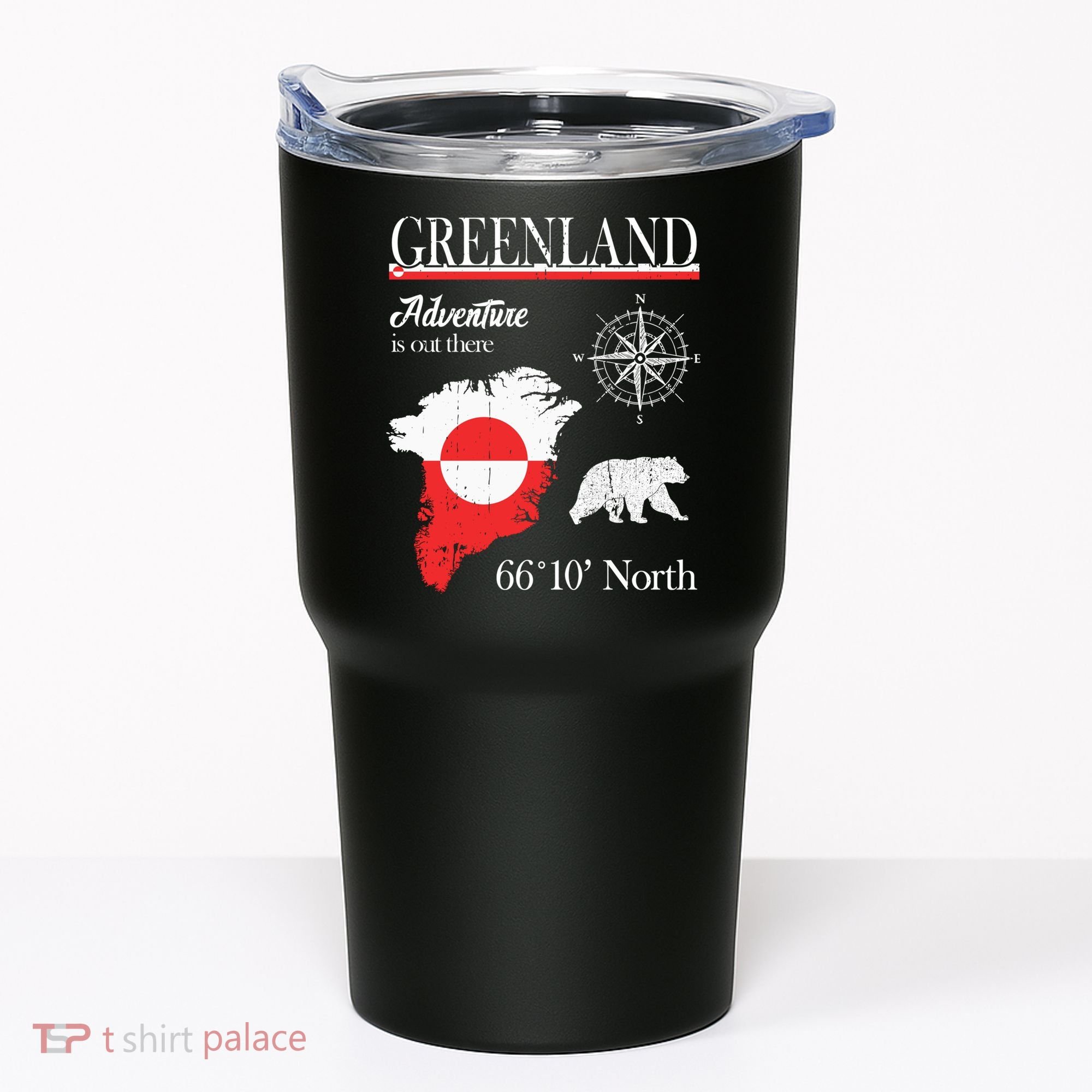 Greenland Adventure Is Out There Greenland Flag Tumbler