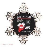 Greenland Adventure Is Out There Greenland Flag Ornament thumb 0