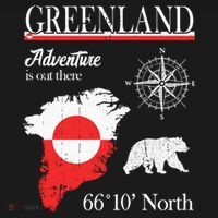 Greenland Adventure Is Out There Greenland Flag Women's Tank Top thumb 5