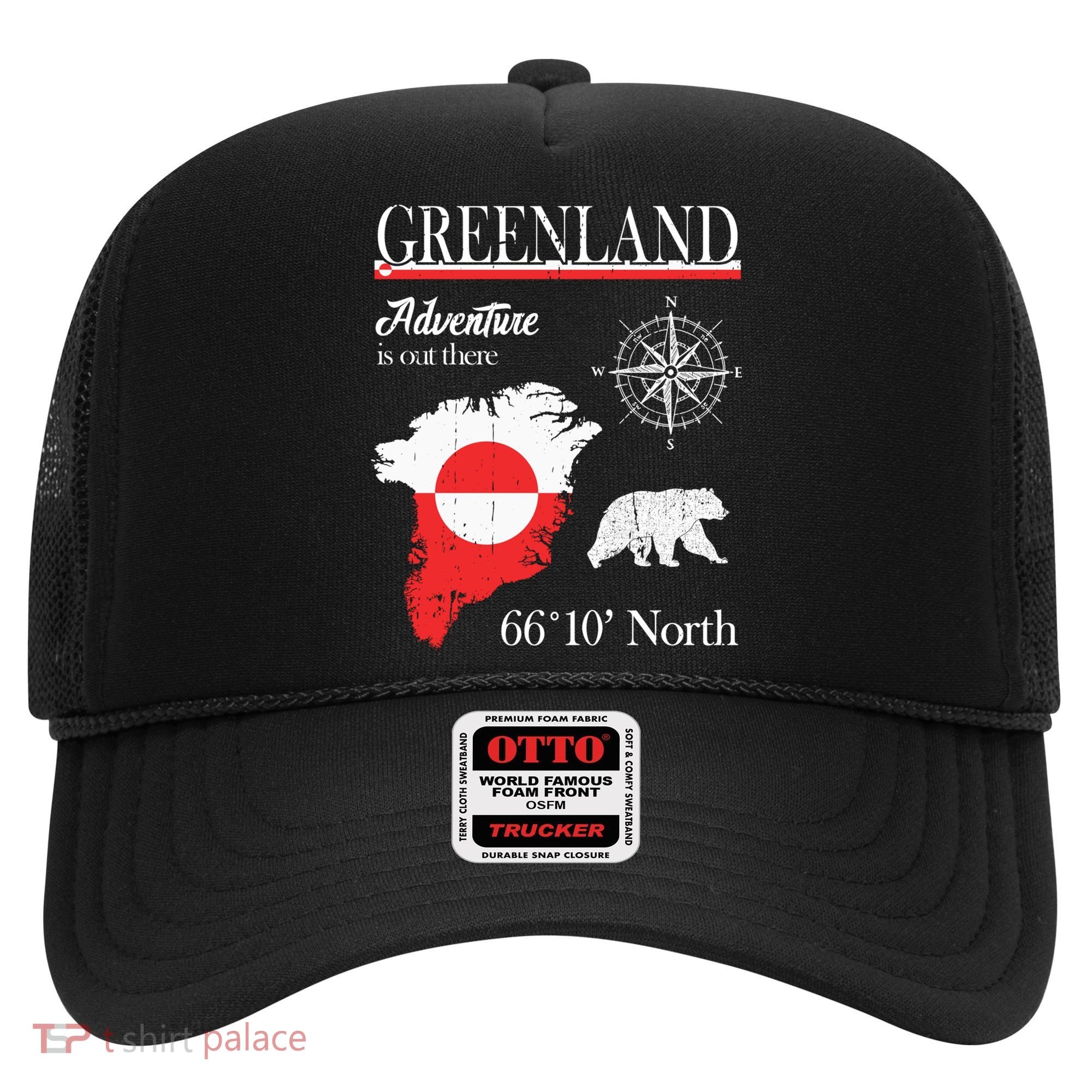 Greenland Adventure Is Out There Greenland Flag Hat
