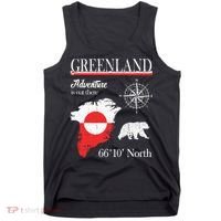 Greenland Adventure Is Out There Greenland Flag Tank Top thumb 0