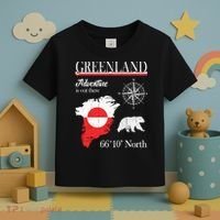 Greenland Adventure Is Out There Greenland Flag Toddler T-Shirt thumb 3