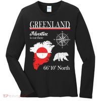 Greenland Adventure Is Out There Greenland Flag Women's Long Sleeve Shirt thumb 0