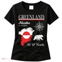 Greenland Adventure Is Out There Greenland Flag Women's T-Shirt thumb 0